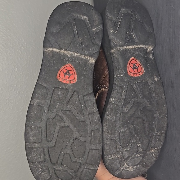 Ariat Fatbaby Red Pull On Cowboy Boots Size 7.5 - Picture 6 of 11